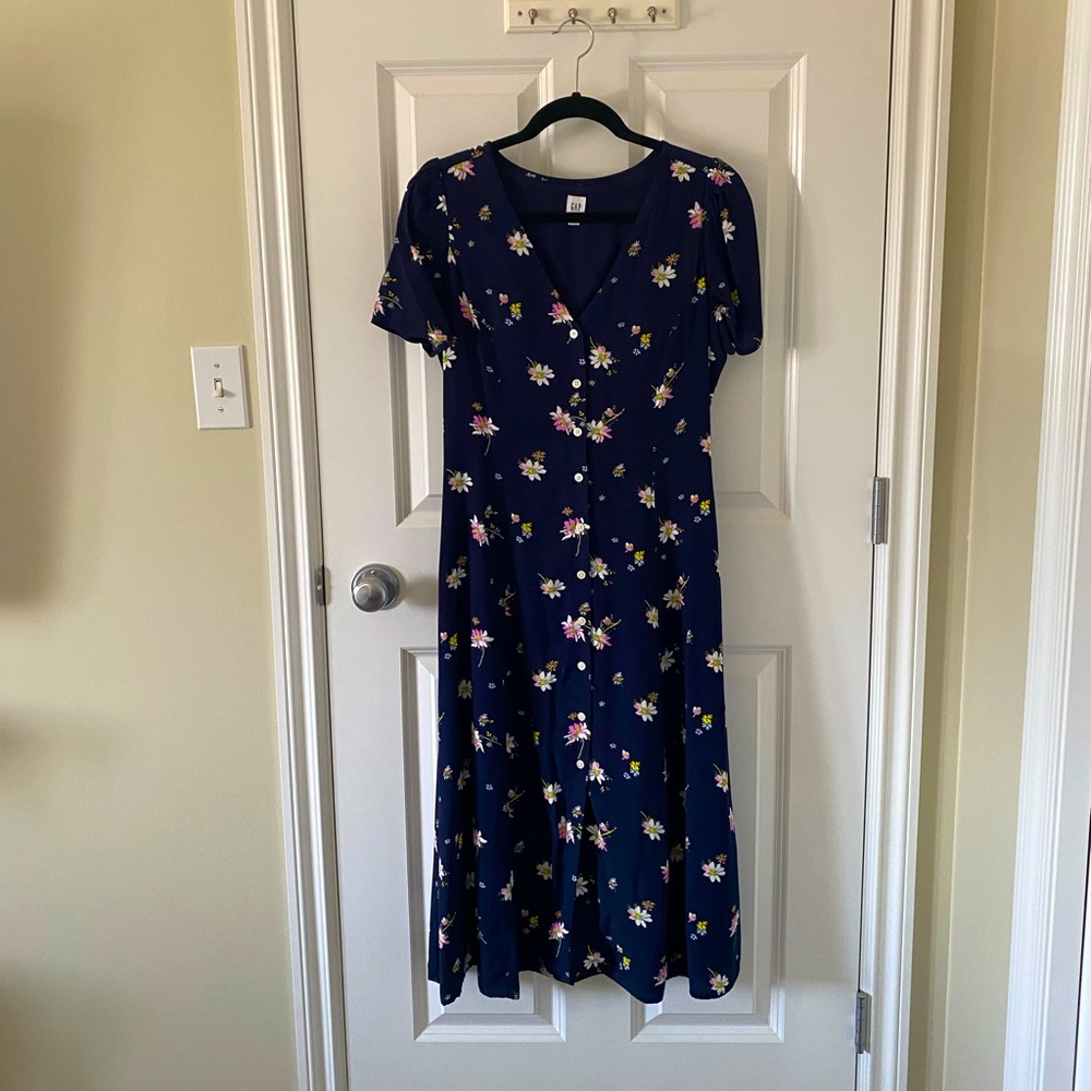 GAP Button front midi dress